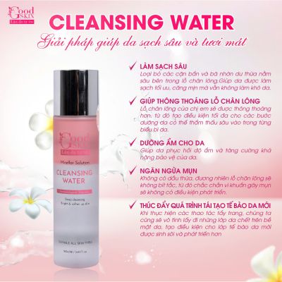 Tẩy Trang Cleansing Water - Giải Pháp Hoàn Hảo Cho Làn Da Sạch Sâu và Tươi Mát