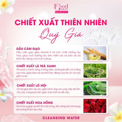 Tẩy Trang Cleansing Water - Giải Pháp Hoàn Hảo Cho Làn Da Sạch Sâu và Tươi Mát