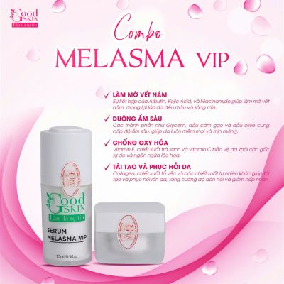 Combo Melasma VIP - Giải Pháp Hoàn Hảo Cho Làn Da Sáng Mịn, Không Tì Vết 